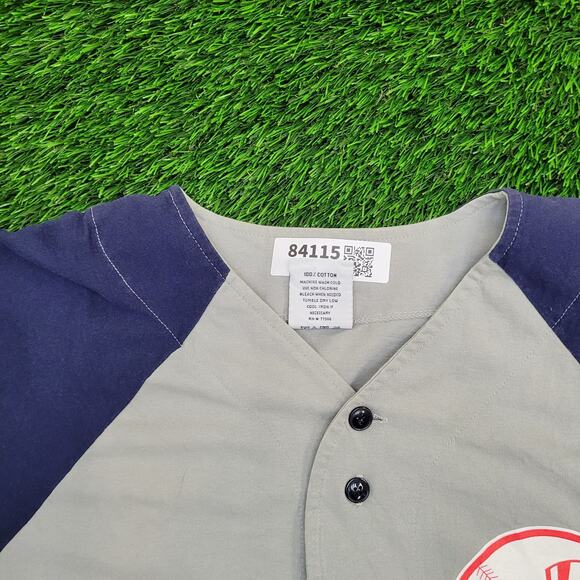 Vintage New-York Yankees Shirt Large 23x30 Gray 2002 Baseball - Picture 8 of 13